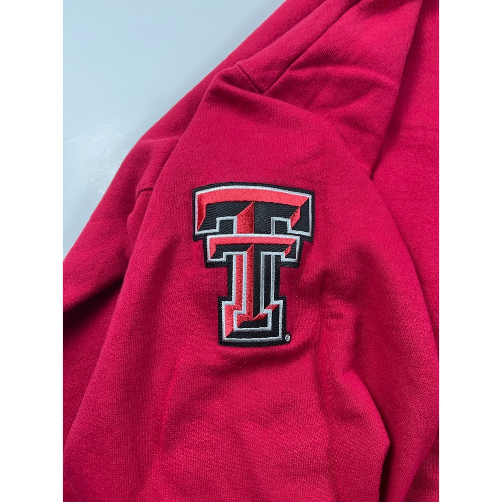 Texas Tech Red Raiders Oversized Sweatshirt Red Crewneck XL Ultimate Cotton - Picture 14 of 14